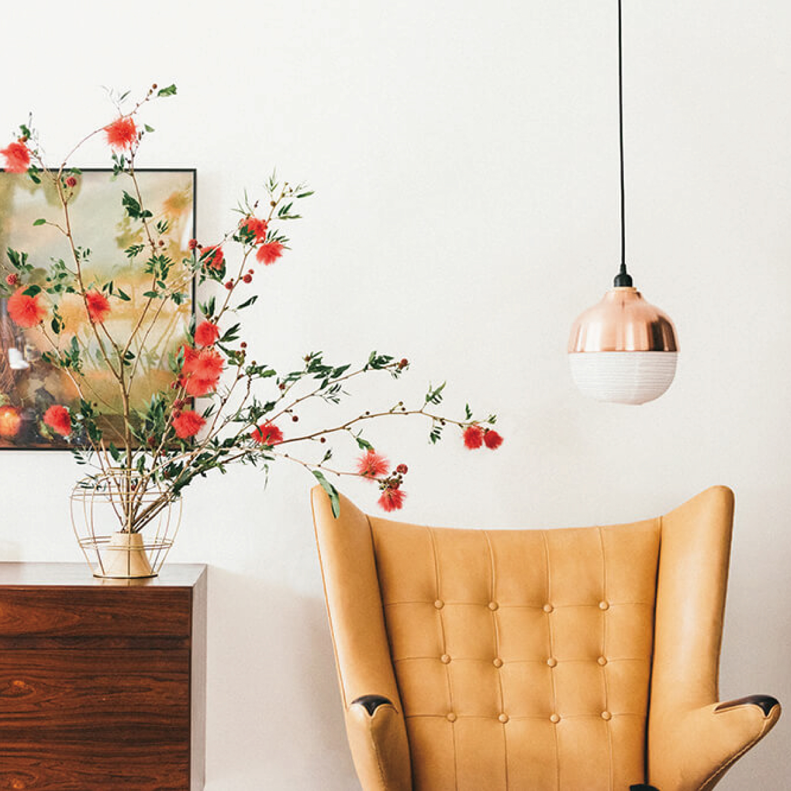 一盞東西 / 吊燈 - 中 / 紅銅款 by KIMU