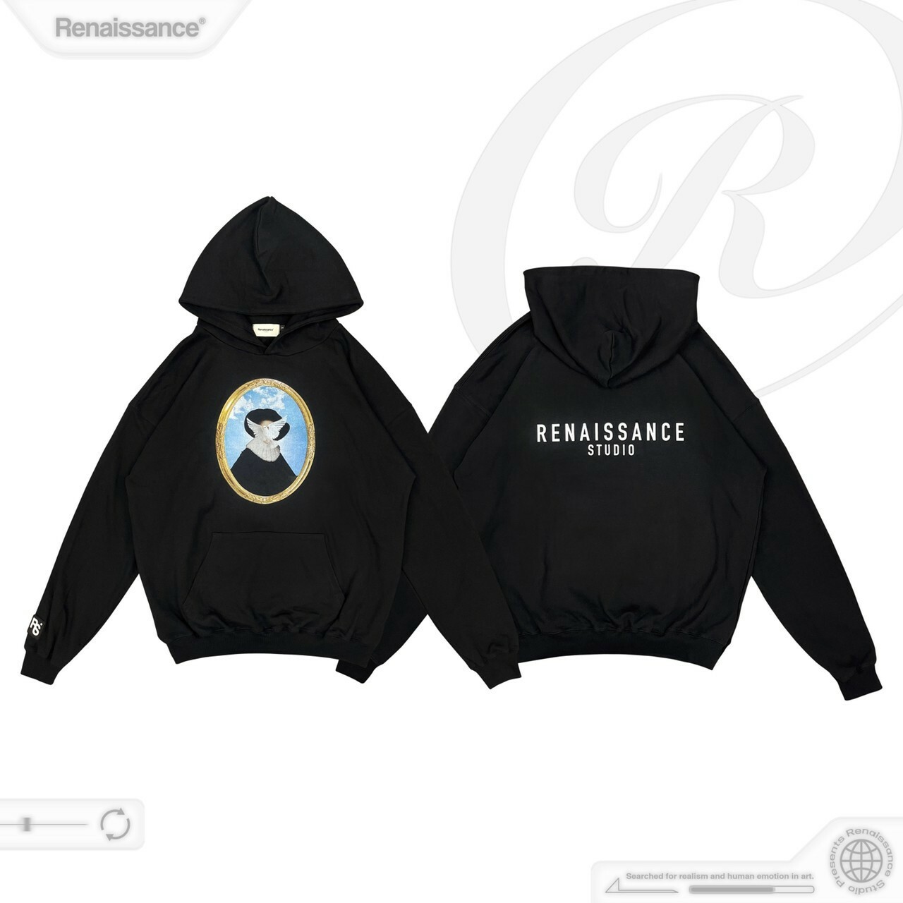 RENAISSANCE 和平鴿 畫框帽T “ Peace Dove Frame Hoodie “