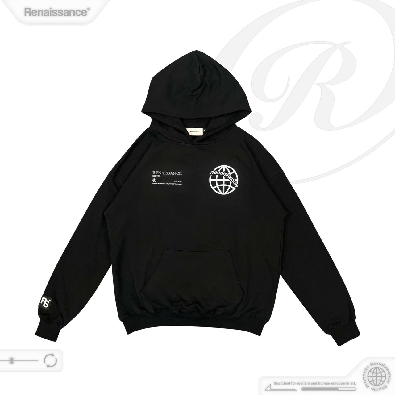 RENAISSANCE 地球 骨骼 骷髏帽T “ Worldwide Hoodie “