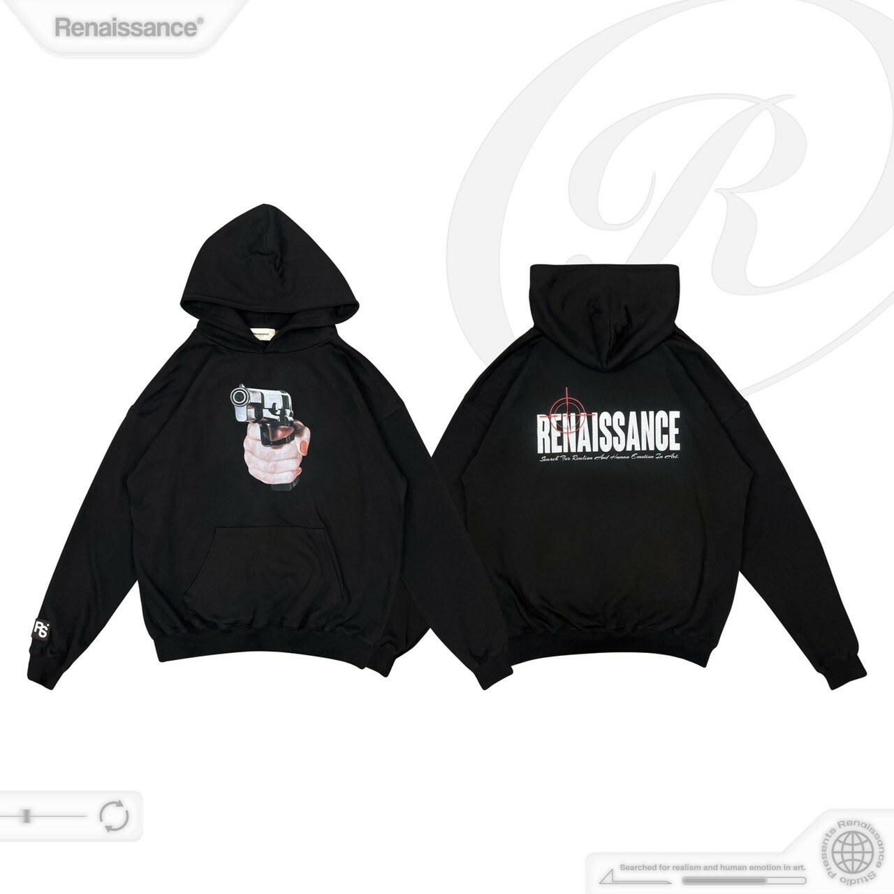 RENAISSANCE 手槍 標靶帽T “ Target Lock Up Hoodie “
