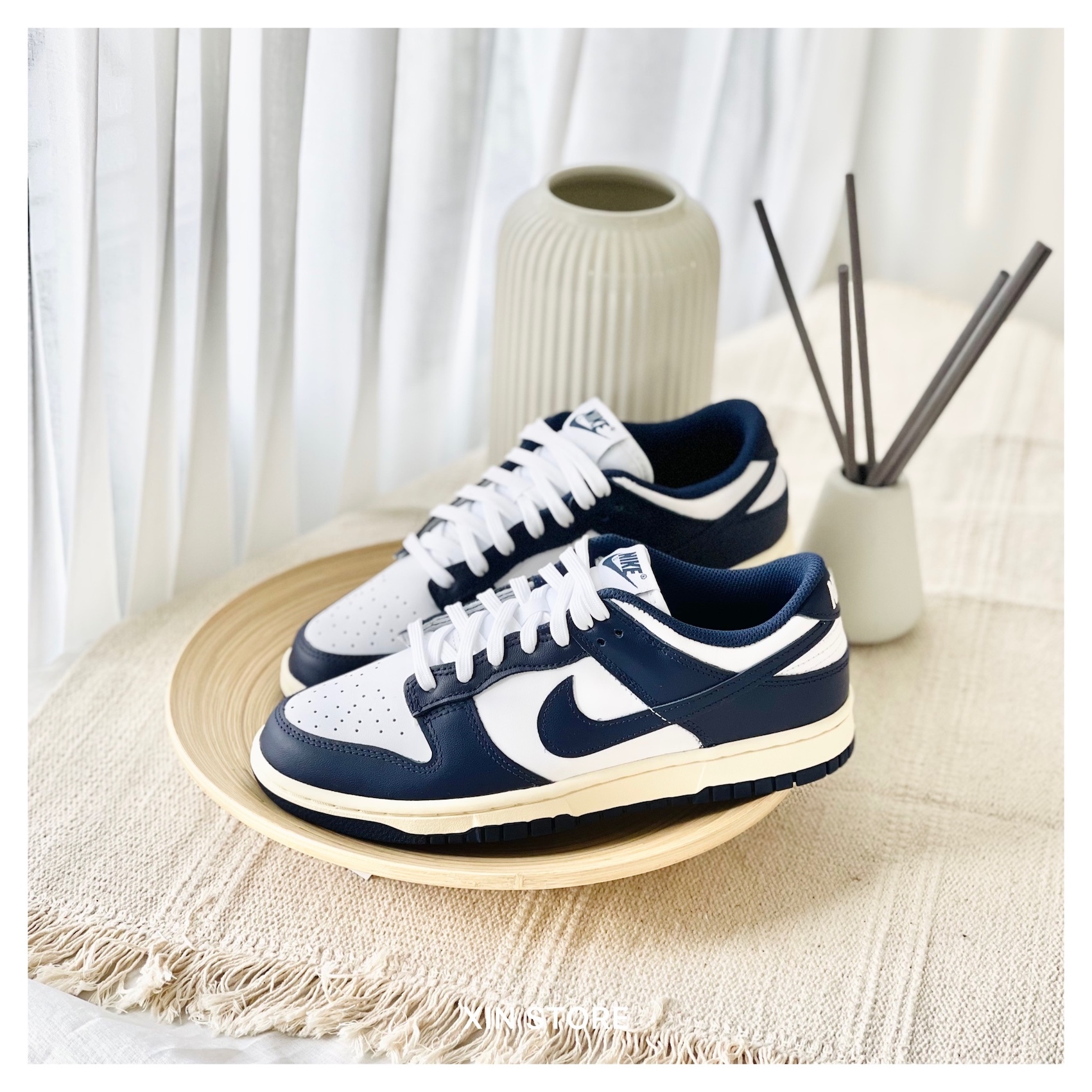 【現貨】Nike Dunk Low Vintage Navy 復古 奶油底 海軍藍