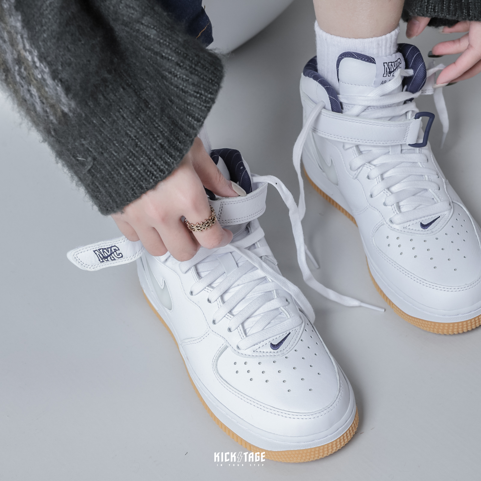 Nike Air Force 1 Mid QS Jewel NYC White 全白中筒DH5622-100