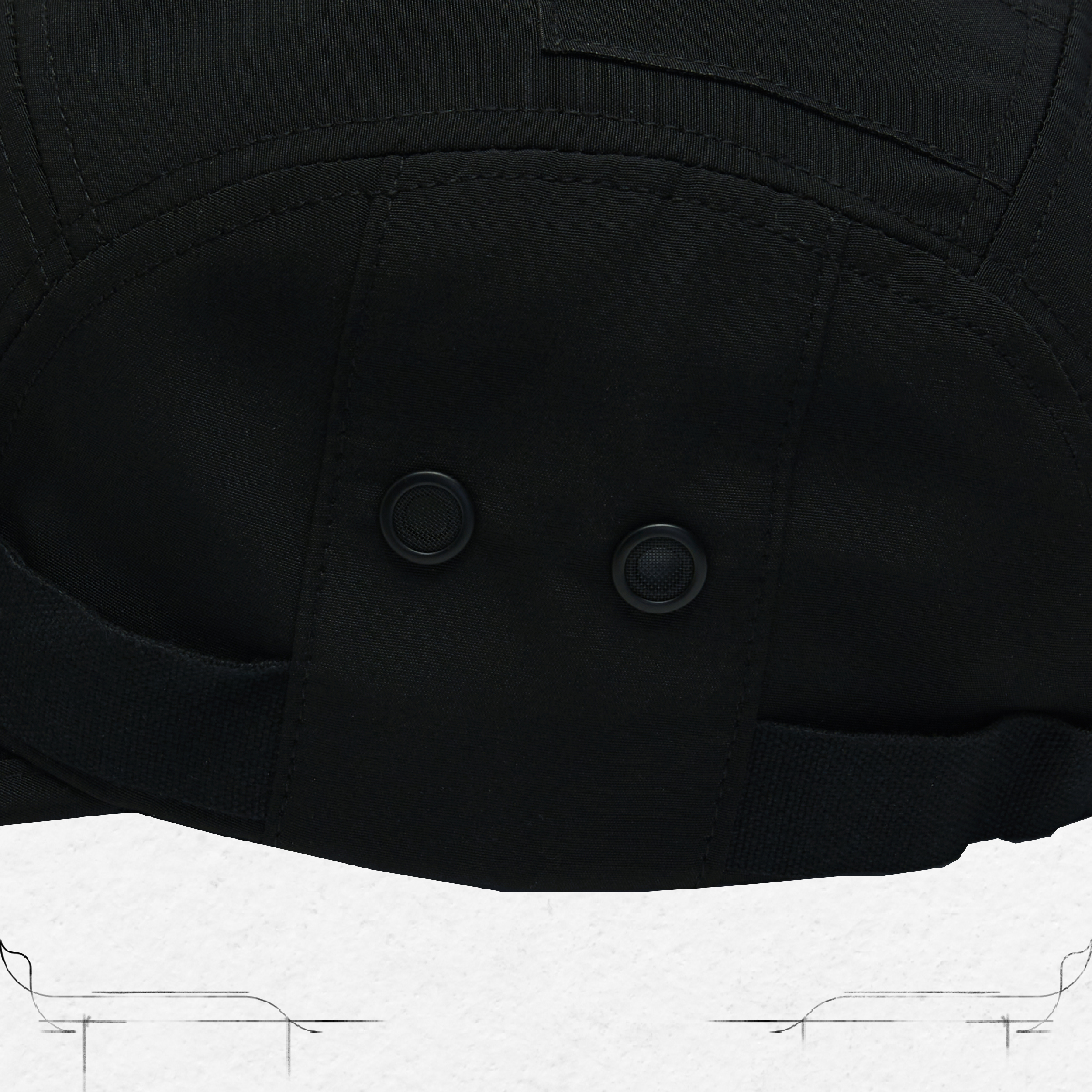 G-R1M”- Patch Camp Cap - Black
