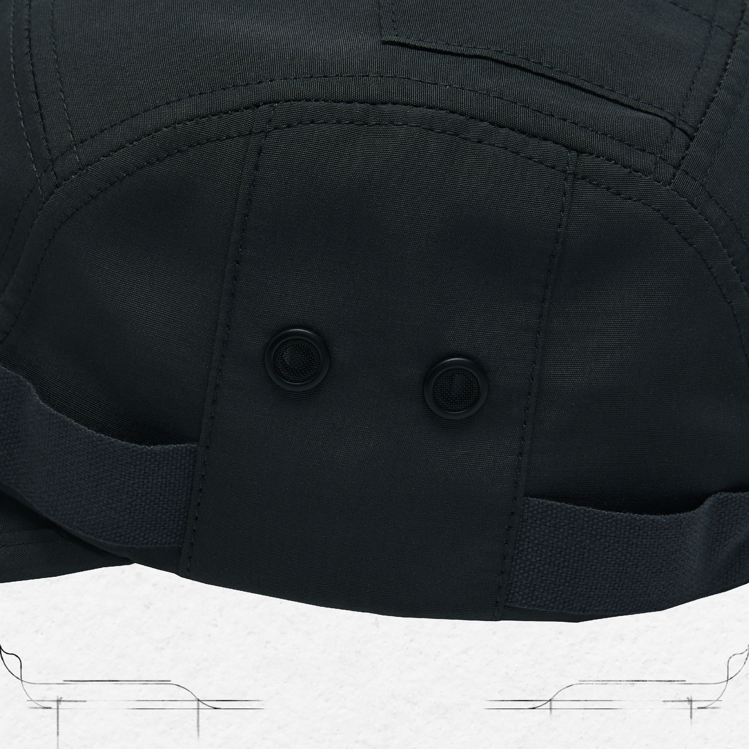 帽子 goopimade \"G-R1M\" - Patch Camp Cap G-R1M”- Patch Camp Cap - Black