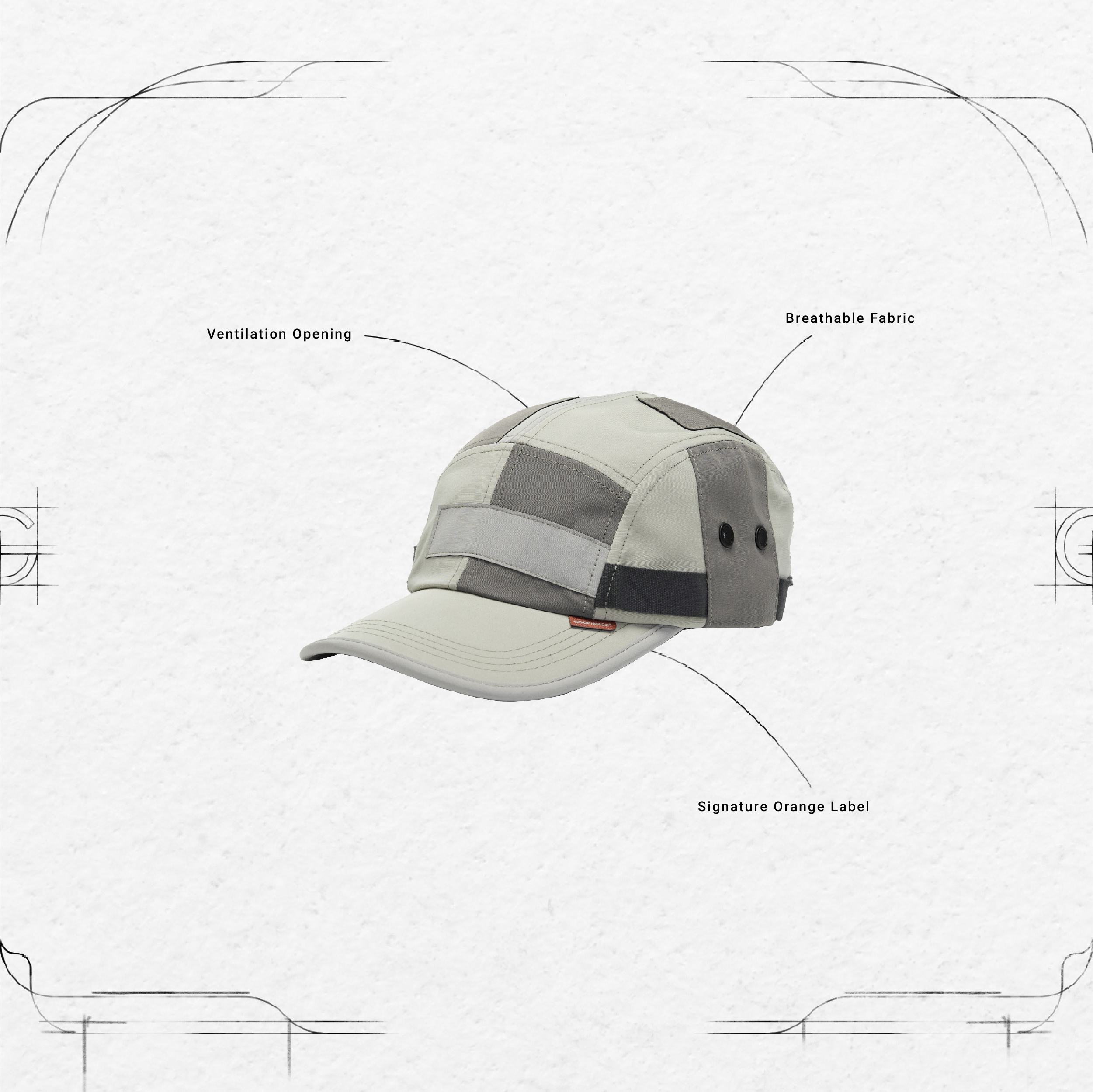 帽子 goopimade \"G-R1M\" - Patch Camp Cap G-R1M”- Patch Camp Cap - Black