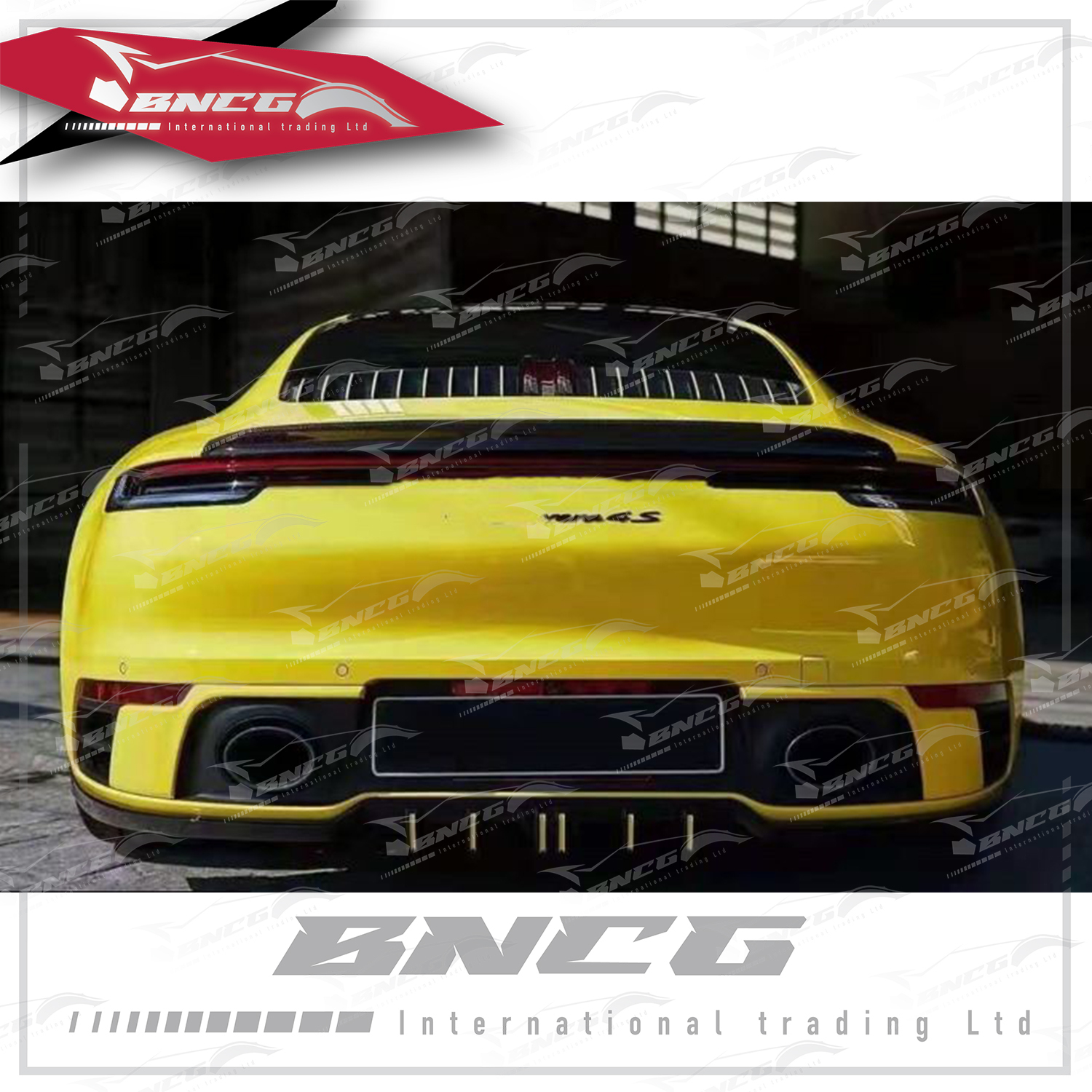 保時捷 Porsche 911 991 992 改裝 卡夢 乾碳纖維 空力套件 TECHART款 後下巴 後導流