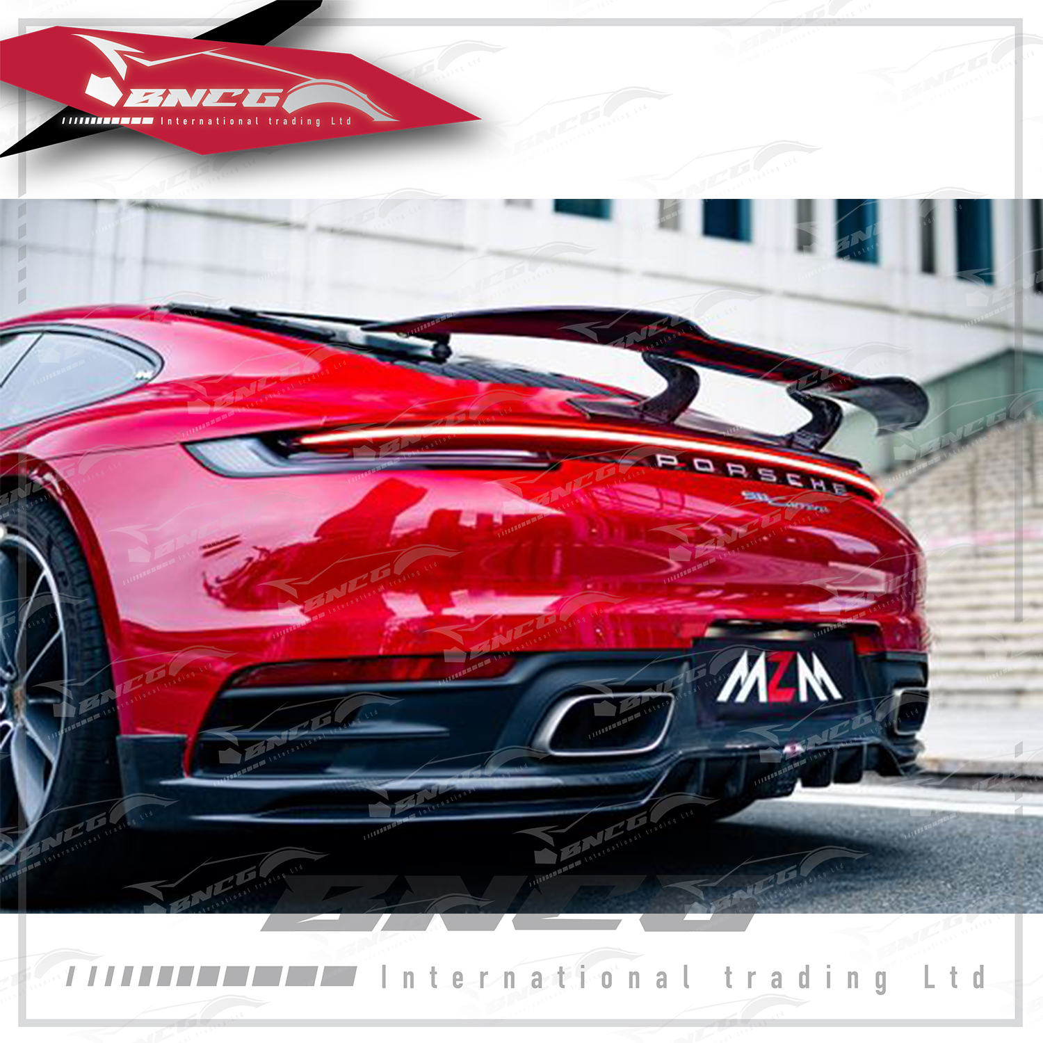 保時捷 Porsche 911 991 992 改裝 卡夢 乾碳纖維 空力套件 MZM-007款 後下巴 後導流