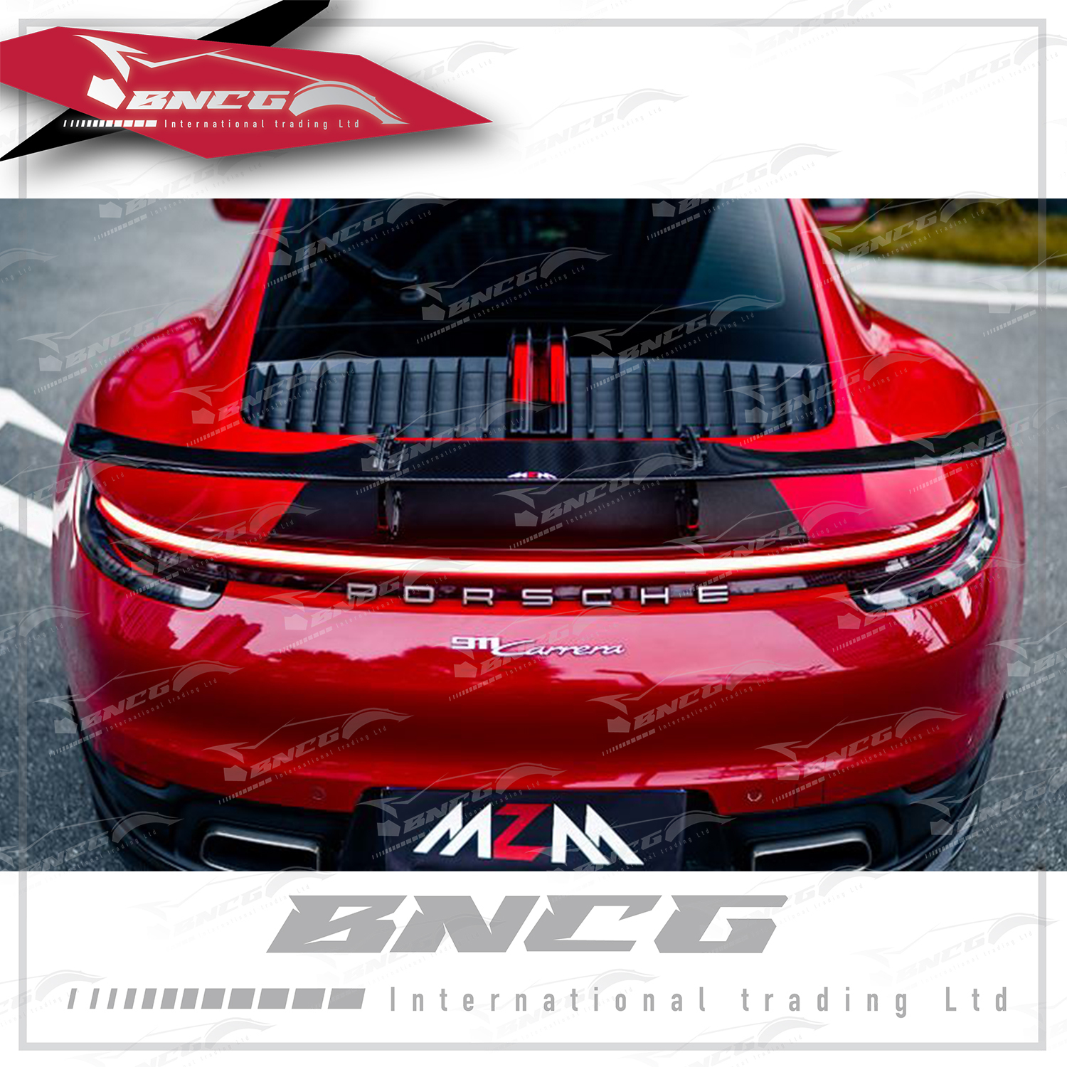 保時捷 Porsche 911 991 992 改裝 卡夢 乾碳纖維 空力套件 MZM-007款 尾翼 擾流板