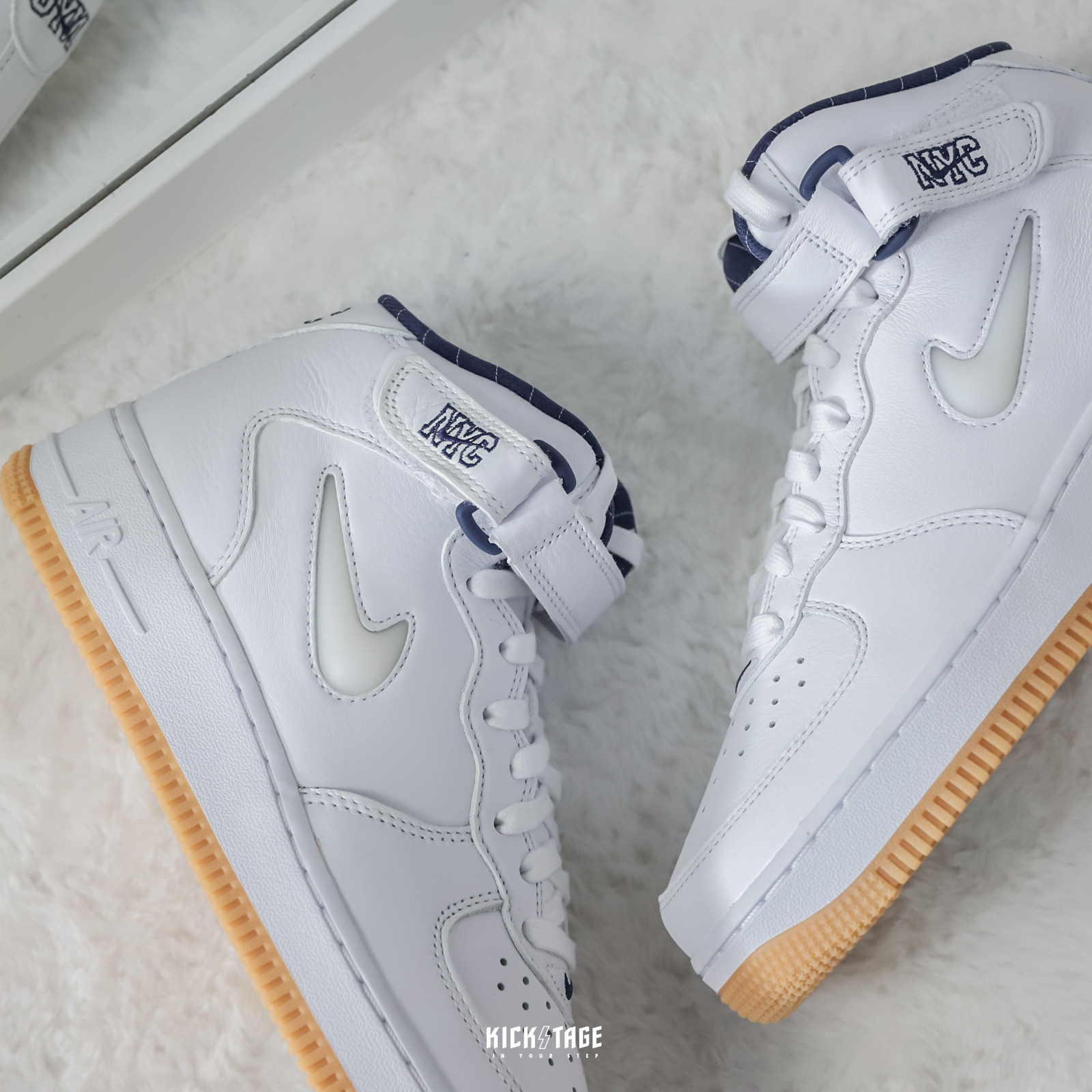 Nike Air Force 1 Mid QS Jewel NYC White 全白中筒DH5622-100