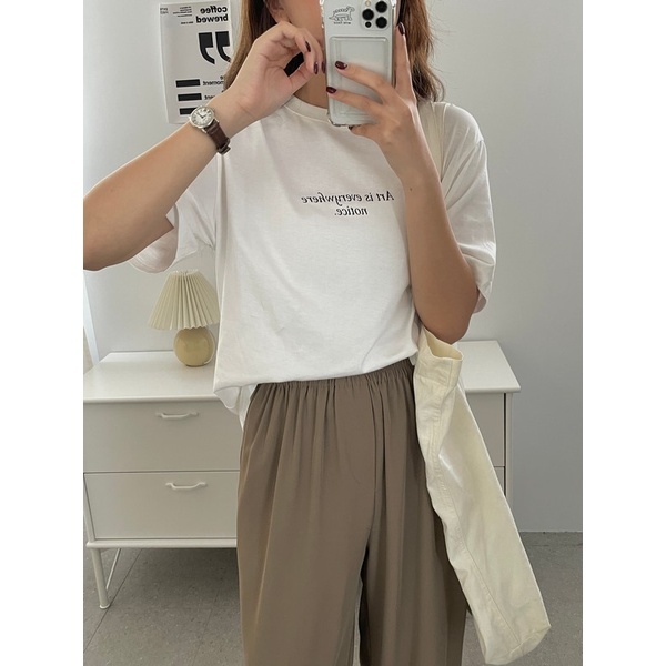 【imfine】可以秒入手的款式 英文字短袖棉T #1922