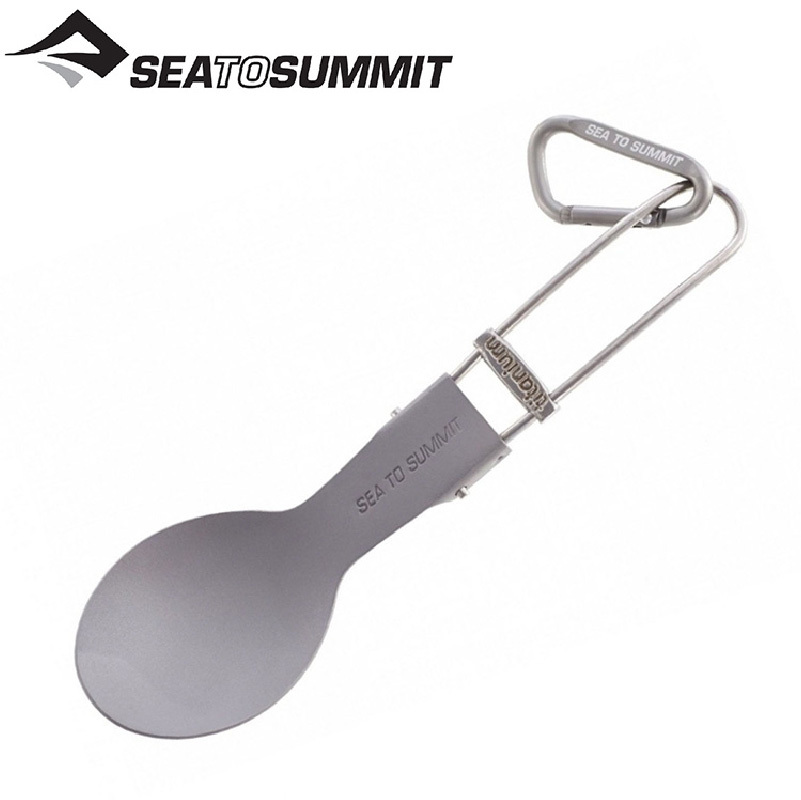 SEATOSUMMIT  STSACUTTFSPN TITANIUM FOLDING SPOON 鈦合金可折疊湯匙 超輕量/環保餐具 51STSACUTTFSPN