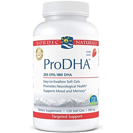 Nordic Natural ProDHA 挪威深海魚油 (500mg, 65%Ω3 – 10%EPA&50%DHA) (120 粒) (N010)