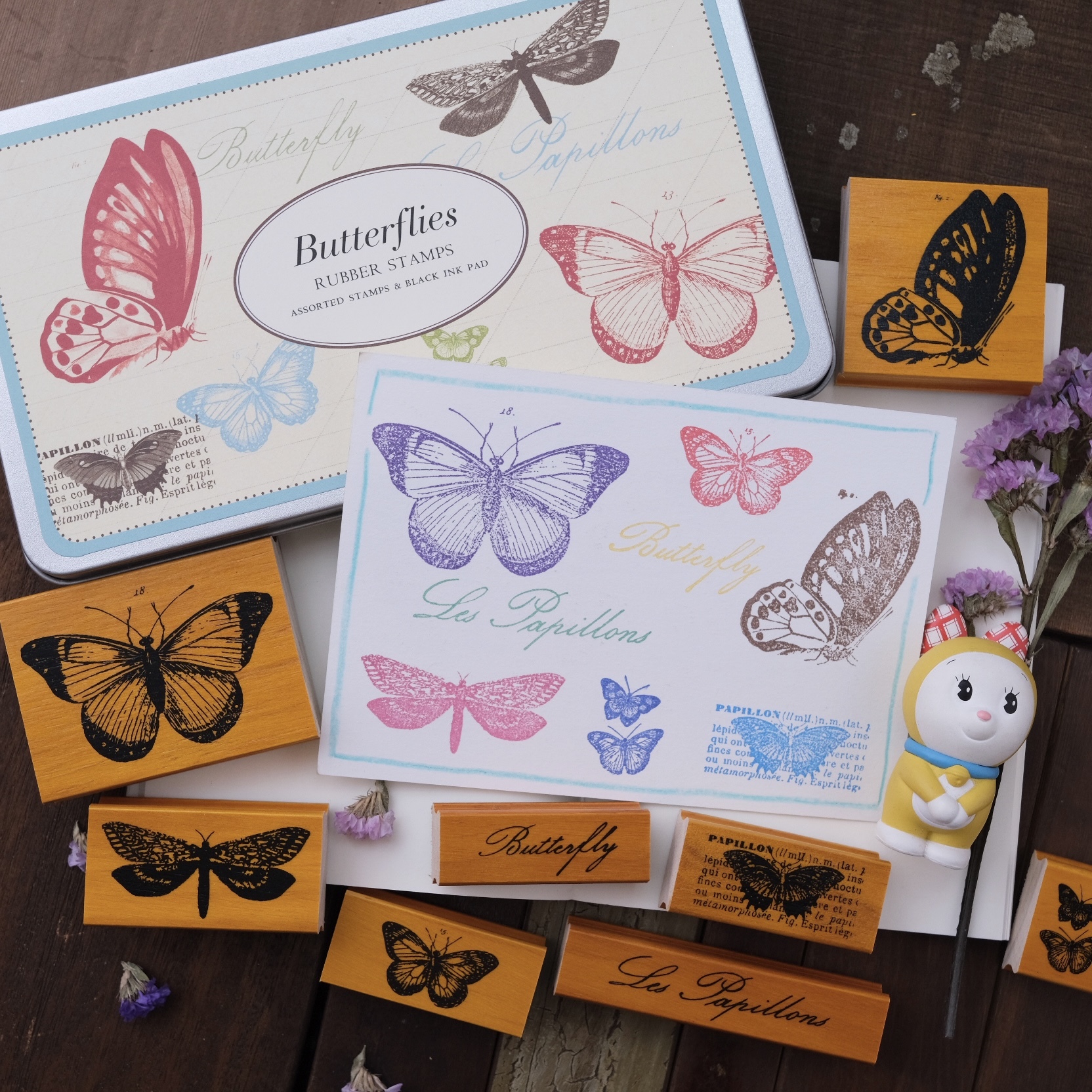 Cavallini & Co. - Butterfly stamp set