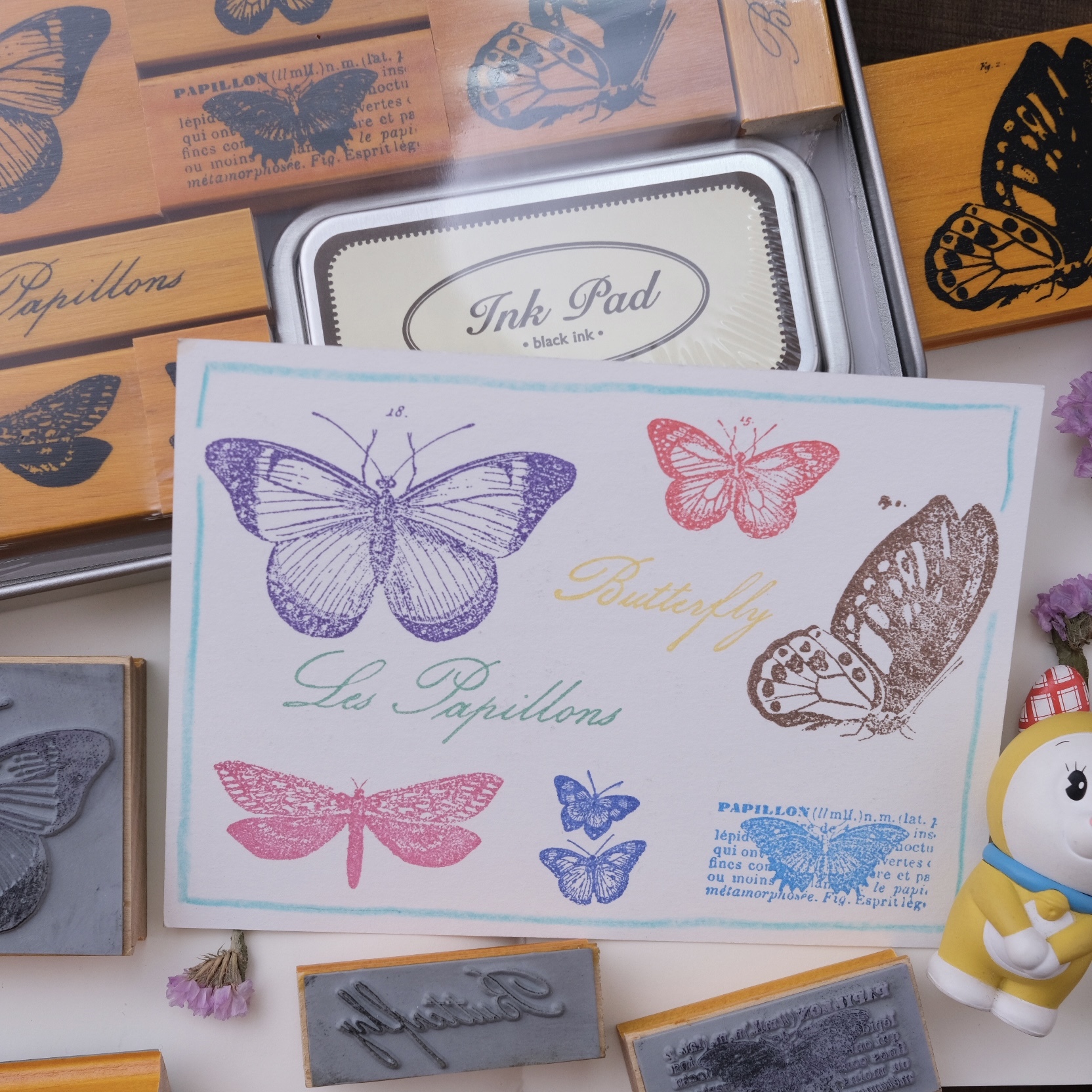 Cavallini & Co. - Butterfly stamp set