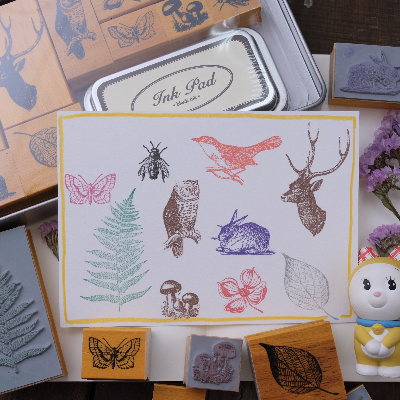 Cavallini & Co. - Flora & Fauna stamp set