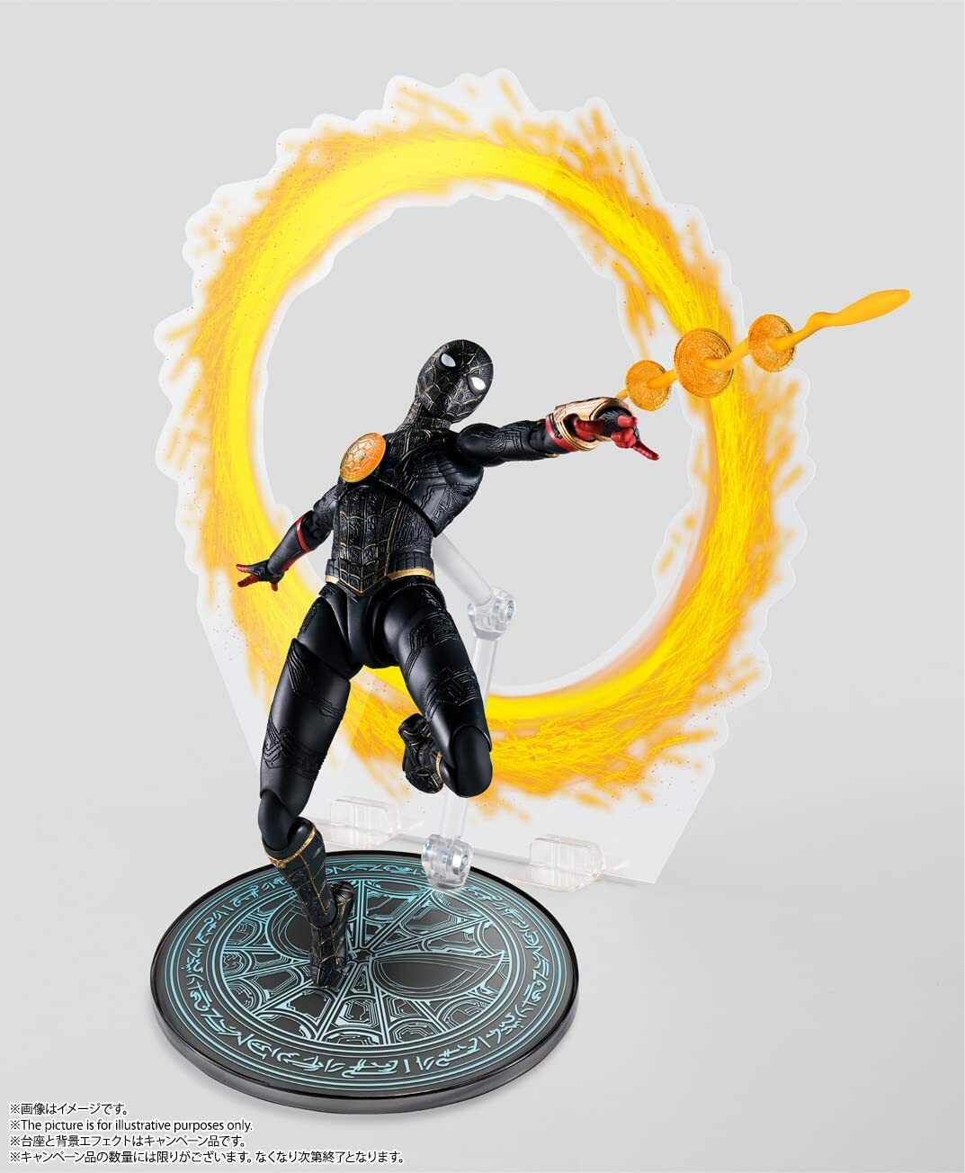 Tamashii [SHF]《蜘蛛俠：不戰無歸 》蜘蛛俠 Spider-Man (Black & Gold Suit) (附送特典)