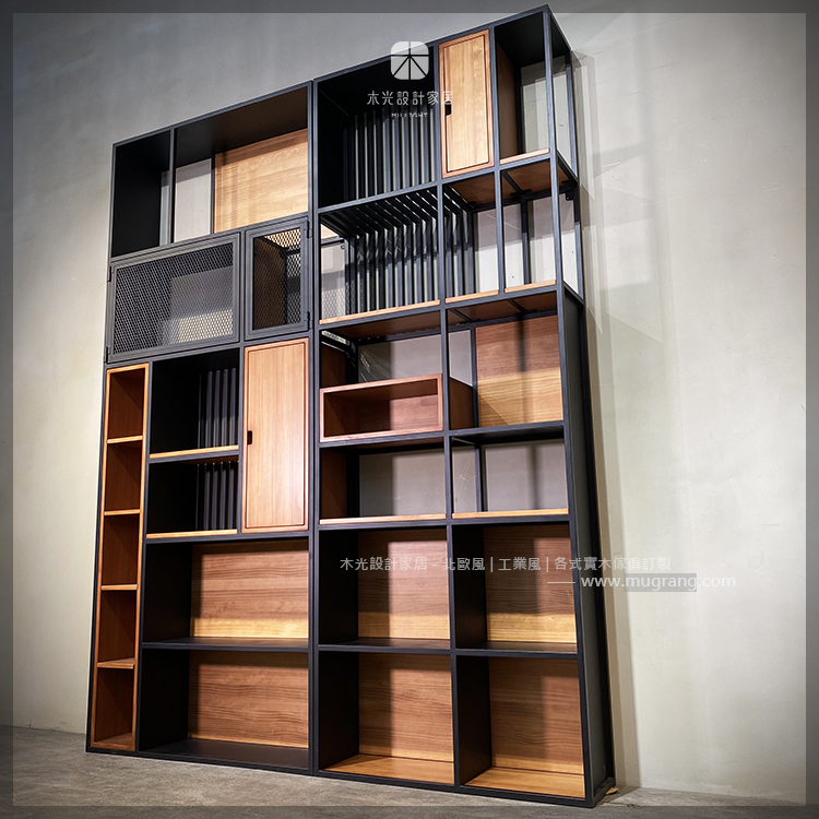 台灣製-多格實木展示書櫃架|可訂製