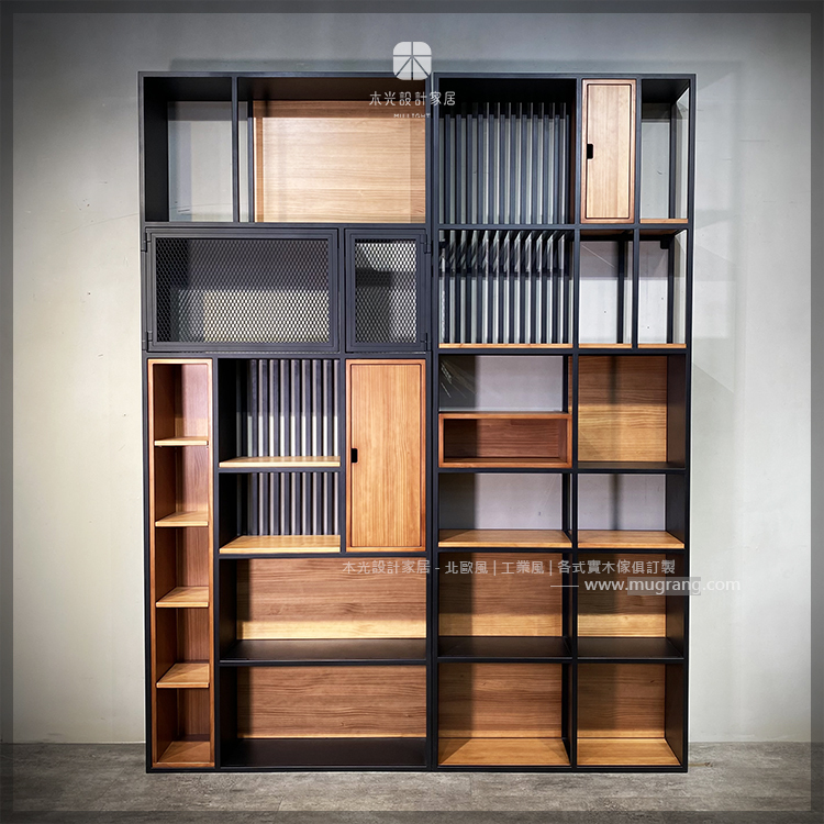 台灣製-多格實木展示書櫃架|可訂製