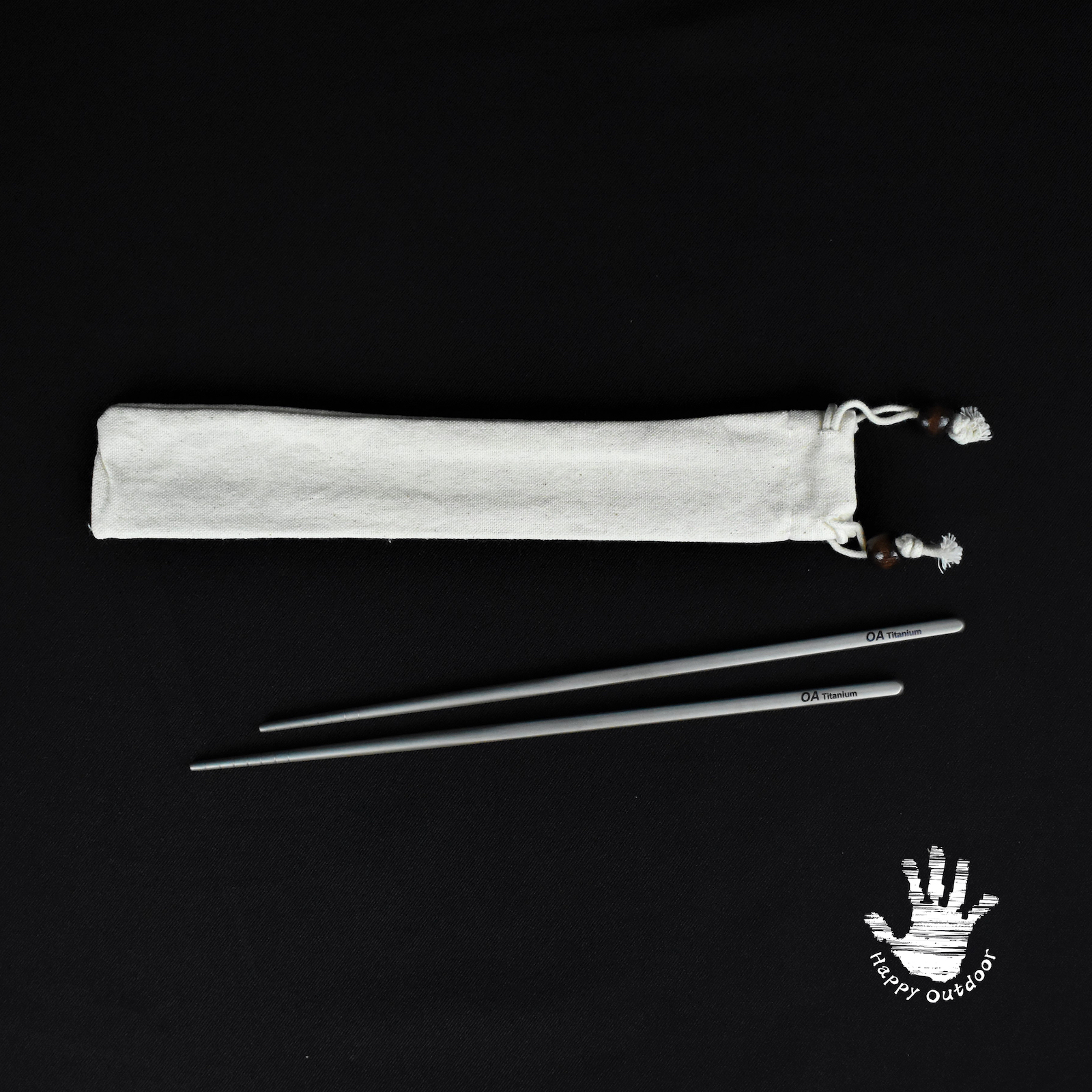 Outdoor Active 山貓  Titanium環保餐具 宙斯輕鈦方形中空筷子 22cm OAT-001 [HappyOutdoor]