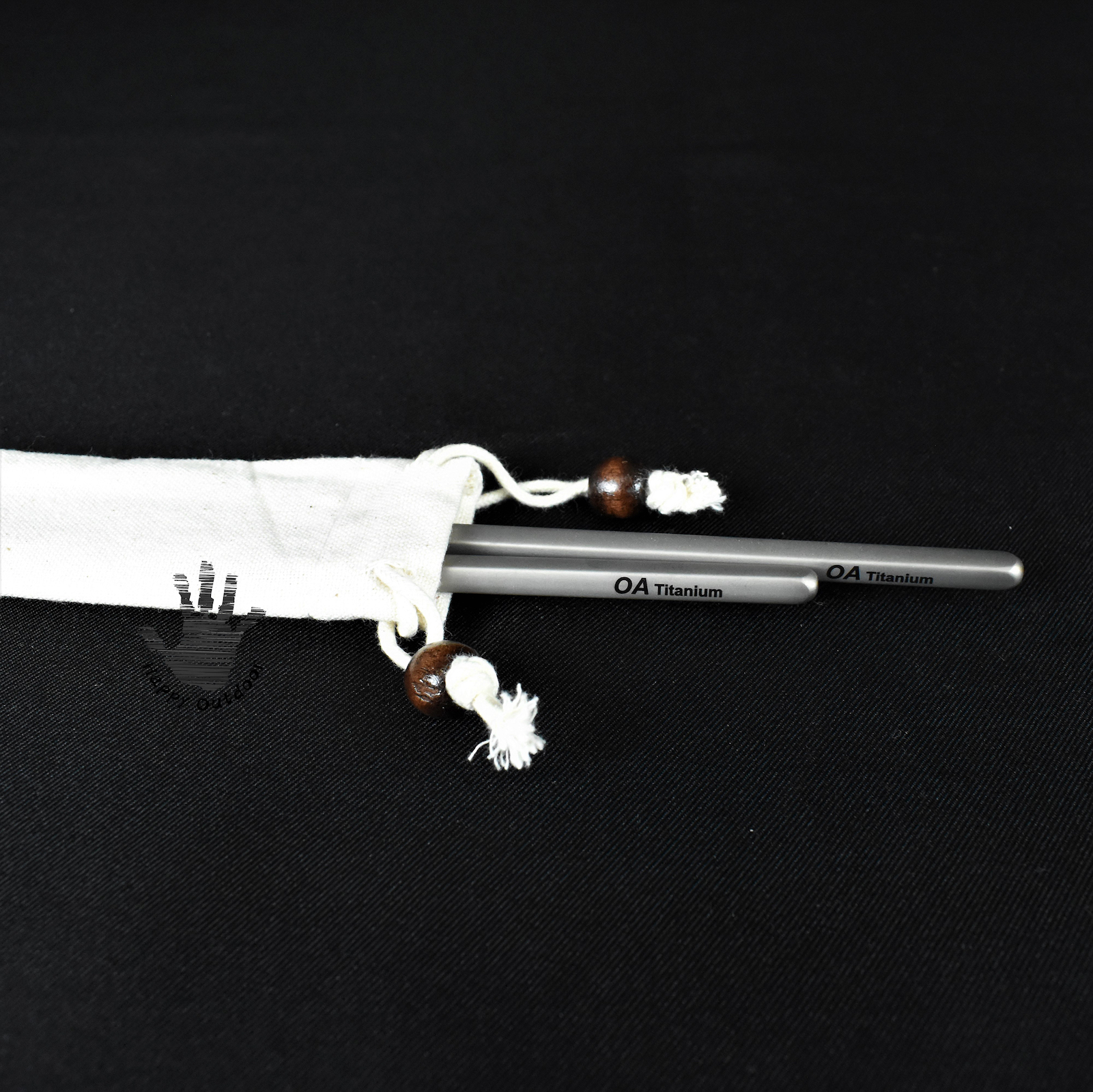 Outdoor Active 山貓  Titanium環保餐具 宙斯輕鈦方形中空筷子 22cm OAT-001 [HappyOutdoor]