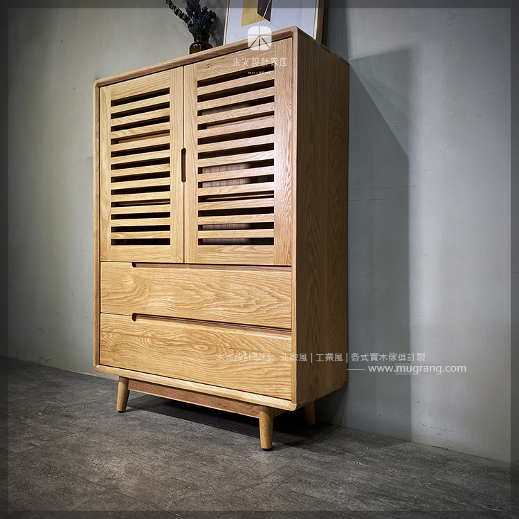 Esther-白橡木隔柵抽屜斗櫃|可訂製