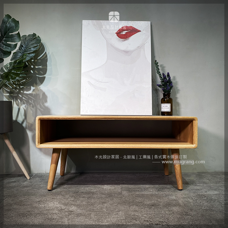 Esther-白橡木開放式收納茶几|可訂製