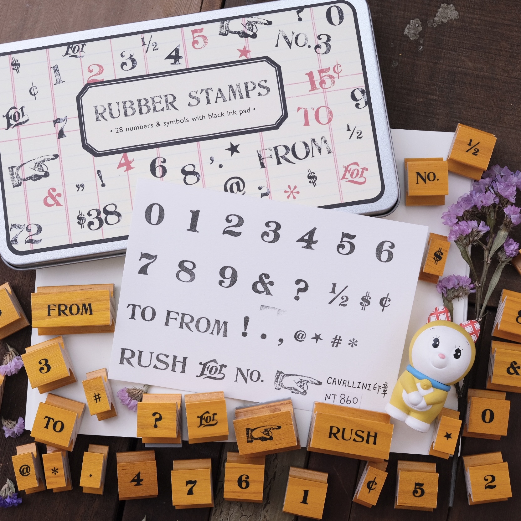 Cavallini & Co. - Butterfly stamp set