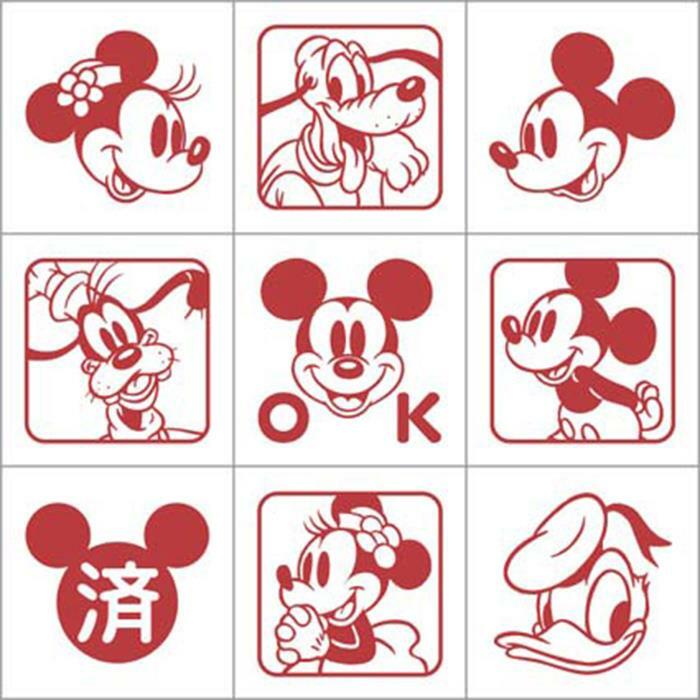迪士尼 米老鼠 BEVERLY 授權小印章組 (9入組)