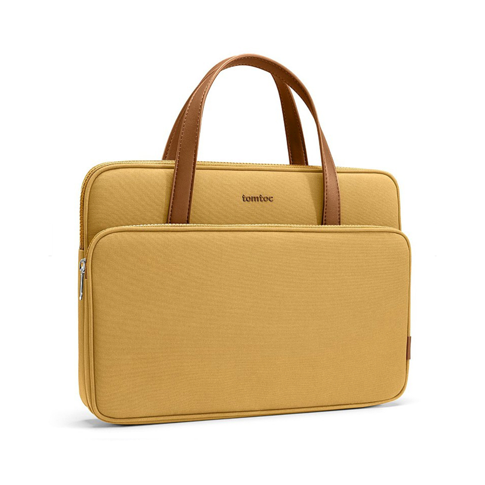 Tomtoc 時尚日記 電腦包（芥黃） - 福利品