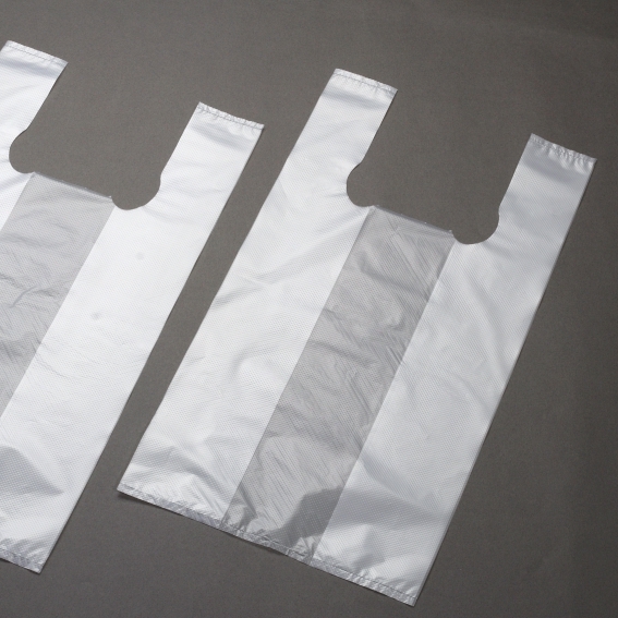 塑膠背心袋-霧透 四杯 9號