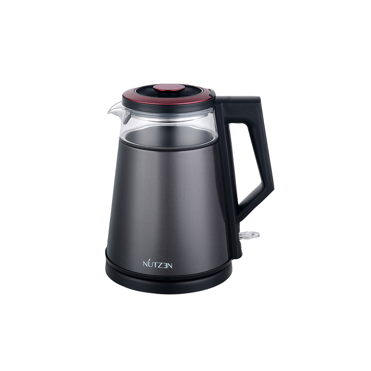 💥陳列清貨價💥 樂斯 Nutzen  NG-120‧雙層防燙玻璃‧無線電熱水煲‧1.2公升‧香港行貨‧