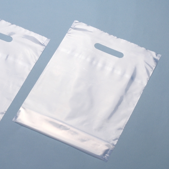 塑膠打洞袋-透明 小2折底 7號