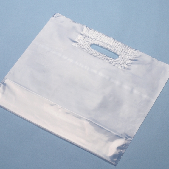 塑膠打洞袋-透明 大4折底 9號