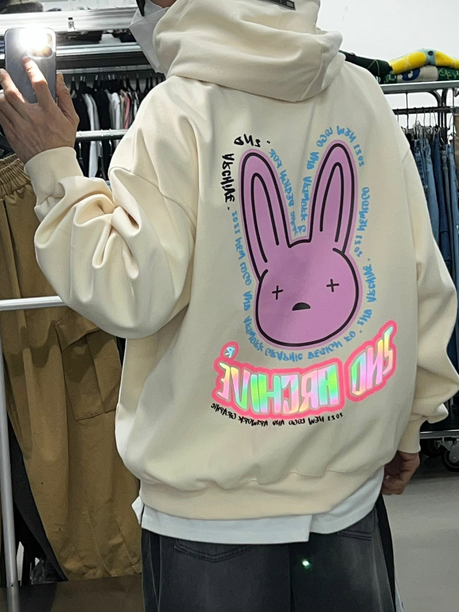 2nd Archive字兔仔連帽衛衣 T3121