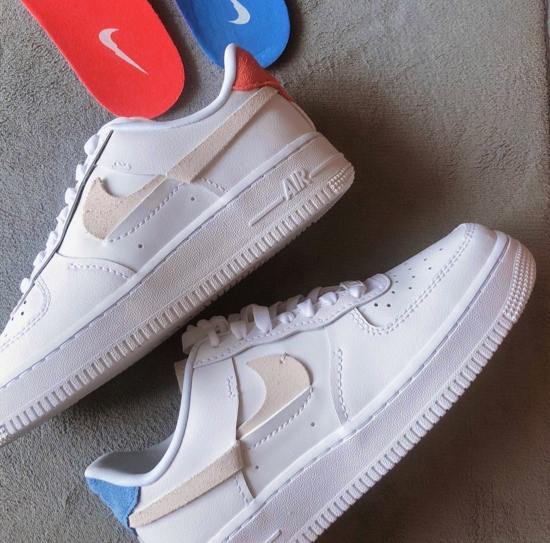 Nike air force 1 藍橘屁屁 (898889103)