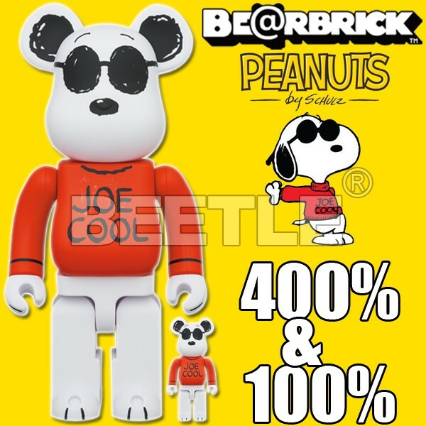 BEETLE BEARBRICK BE@RBRICK 史努比SNOOPY JOE COOL 100% 400