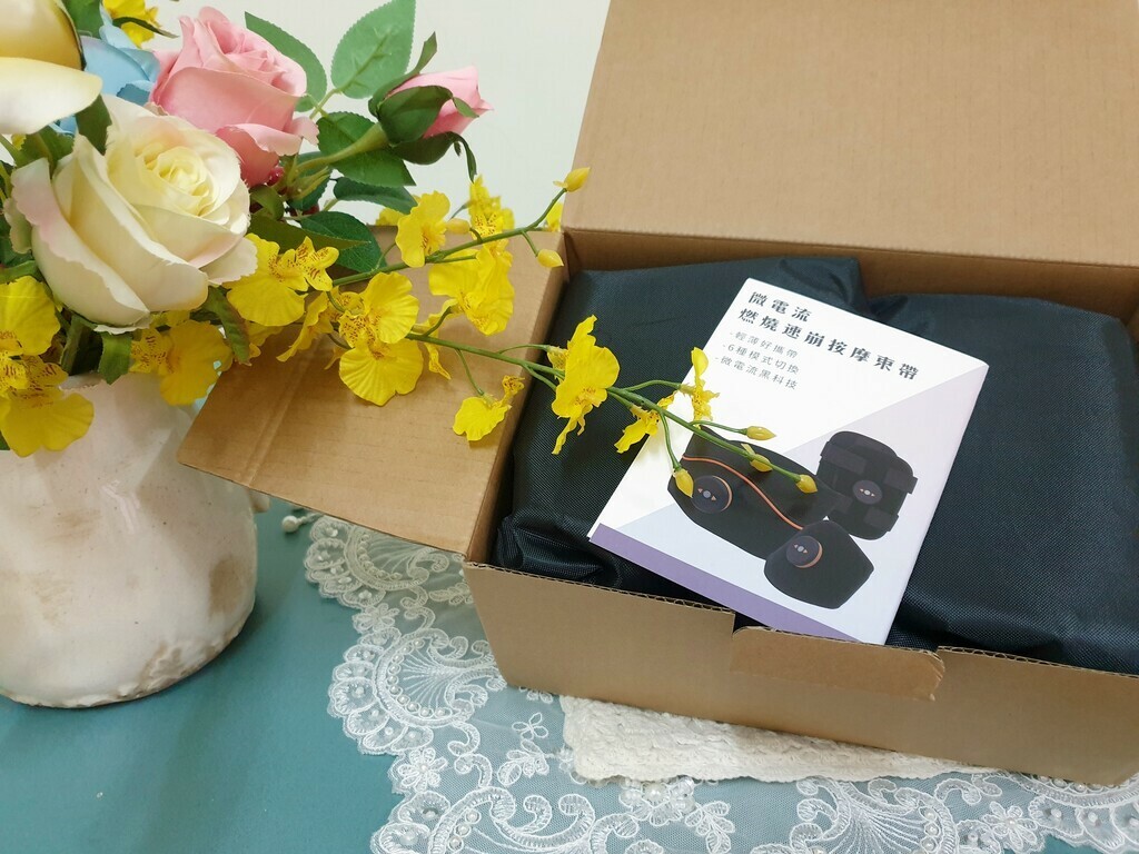 小冰推薦微電流炫腹爆汗健身按摩腰帶手臂，久坐族必備