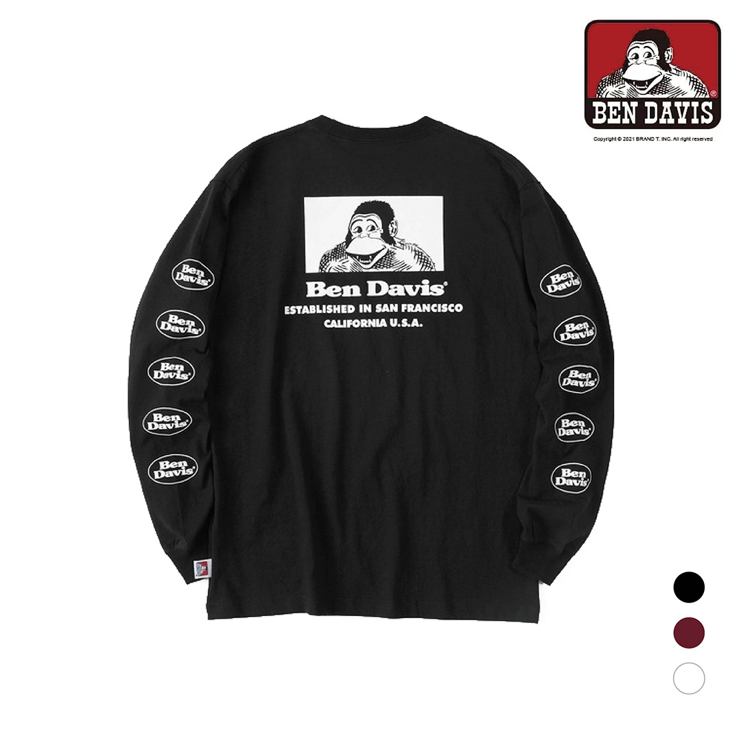 【 BEN DAVIS | 胸前英文LOGO長TEE - 3色 】