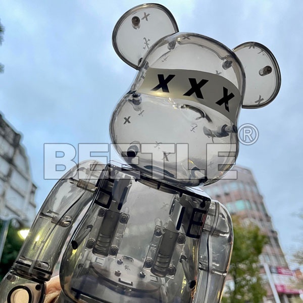 BEETLE BE@RBRICK GOD SELECTION XXX BLACK CLEAR 透明100 4