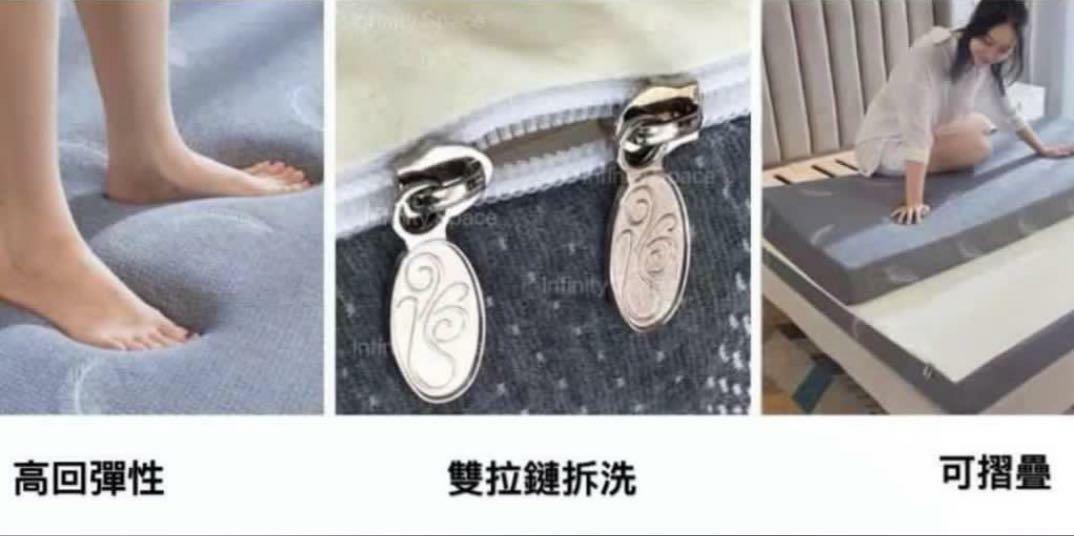 Elastic 升級版抗壓海綿床褥 (偏硬睡感)