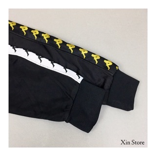 【現貨】Kappa 222 banda jacket 經典 徽標帶 運動外套 黑金