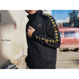 【現貨】Kappa 222 banda jacket 經典 徽標帶 運動外套 黑金