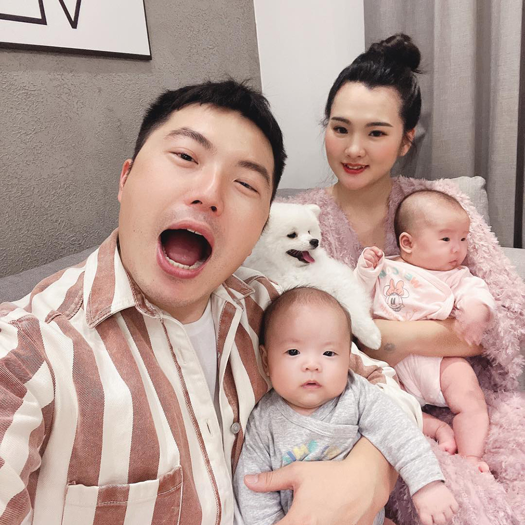 肉粽雙寶滿三個月囉