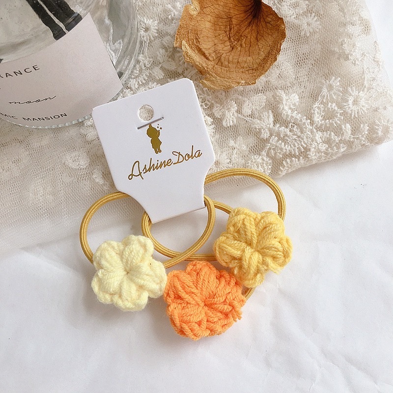 三朵小花髮圈/髮夾