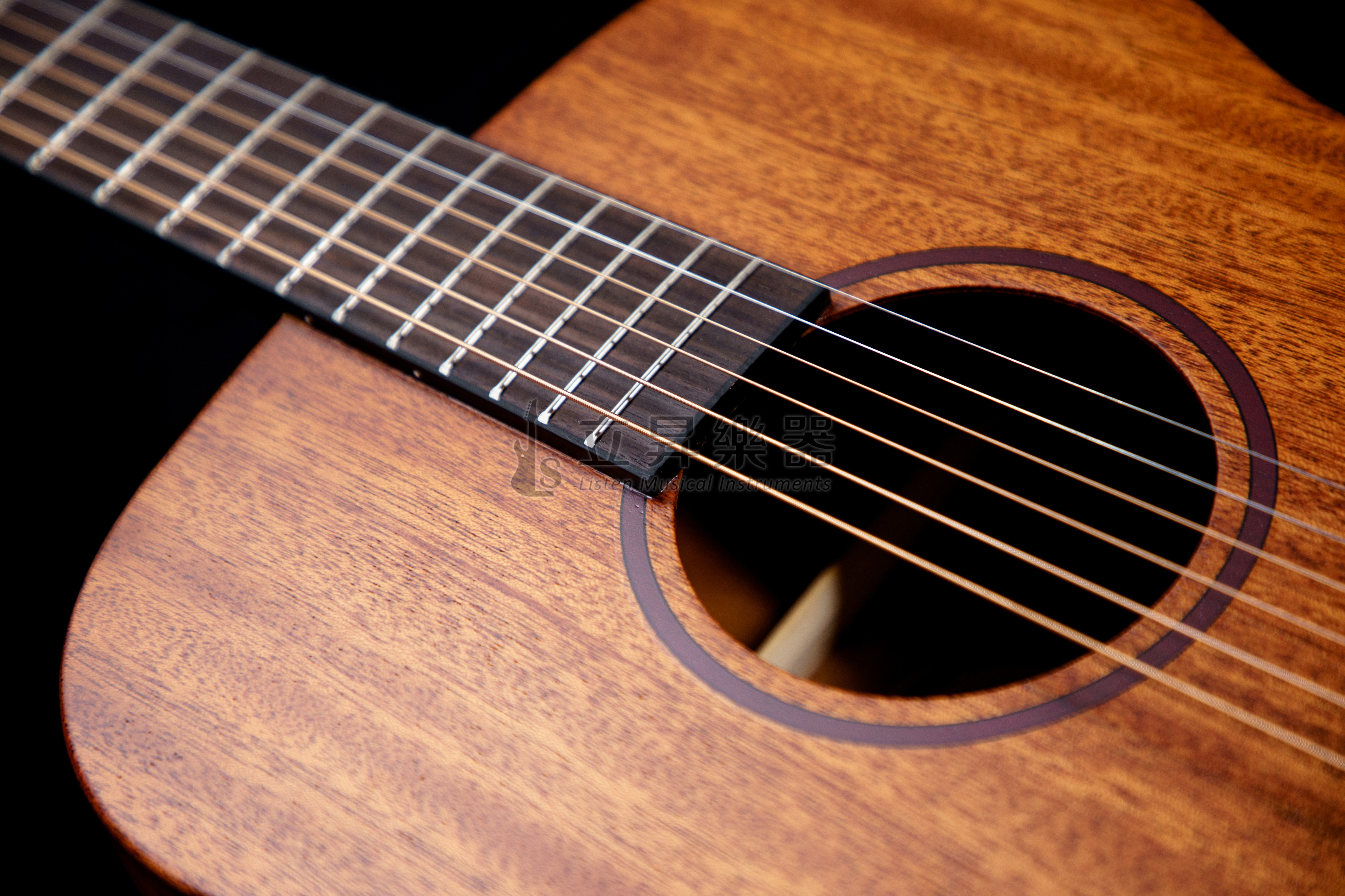 Starsun STARSUN S1-OM-M 面單板木吉他 全桃花心木 附原廠琴袋 第 3 張圖片｜三峽吉他 / Bass