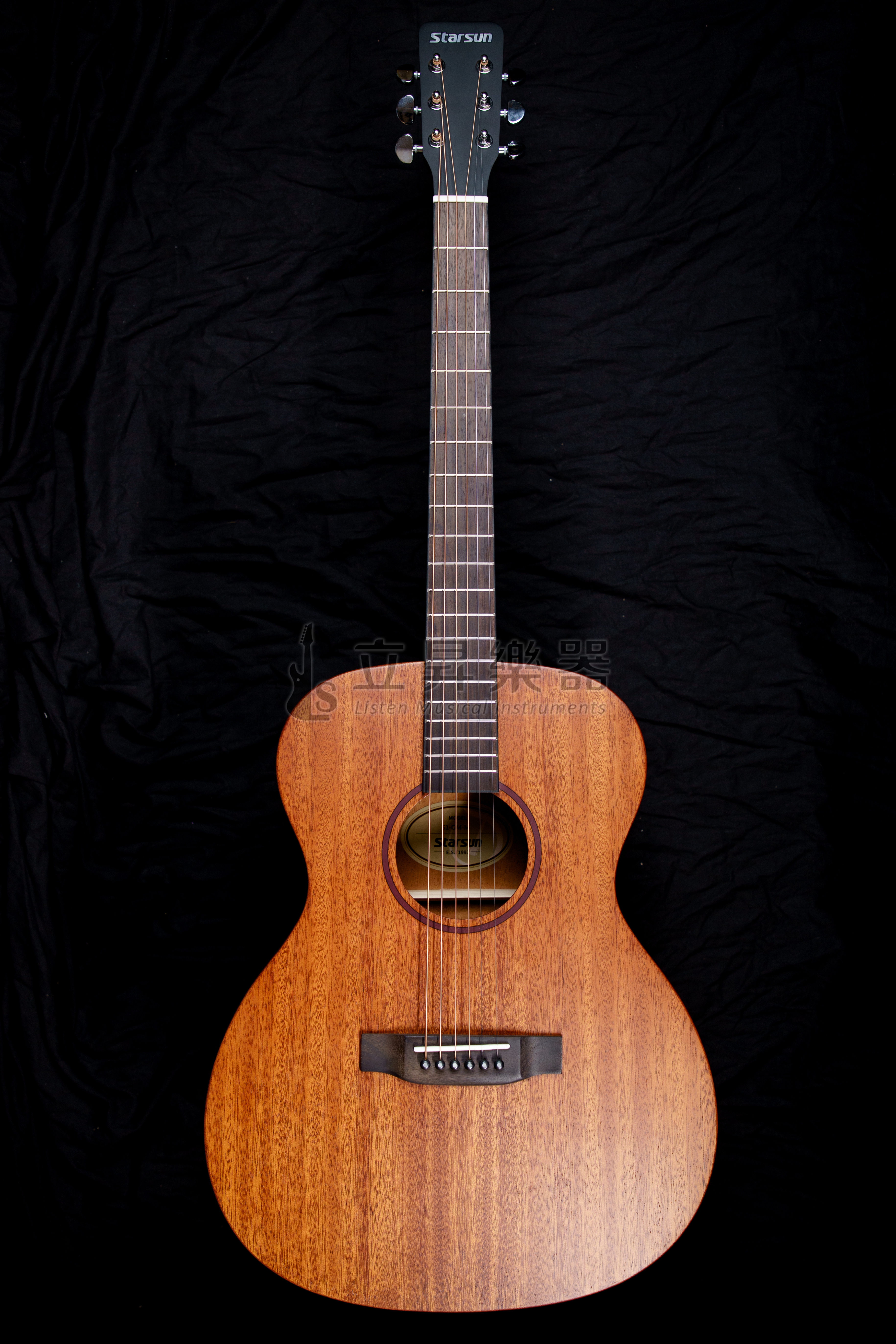 STARSUN S1-OM-M 面單板木吉他 全桃花心木 附原廠琴袋