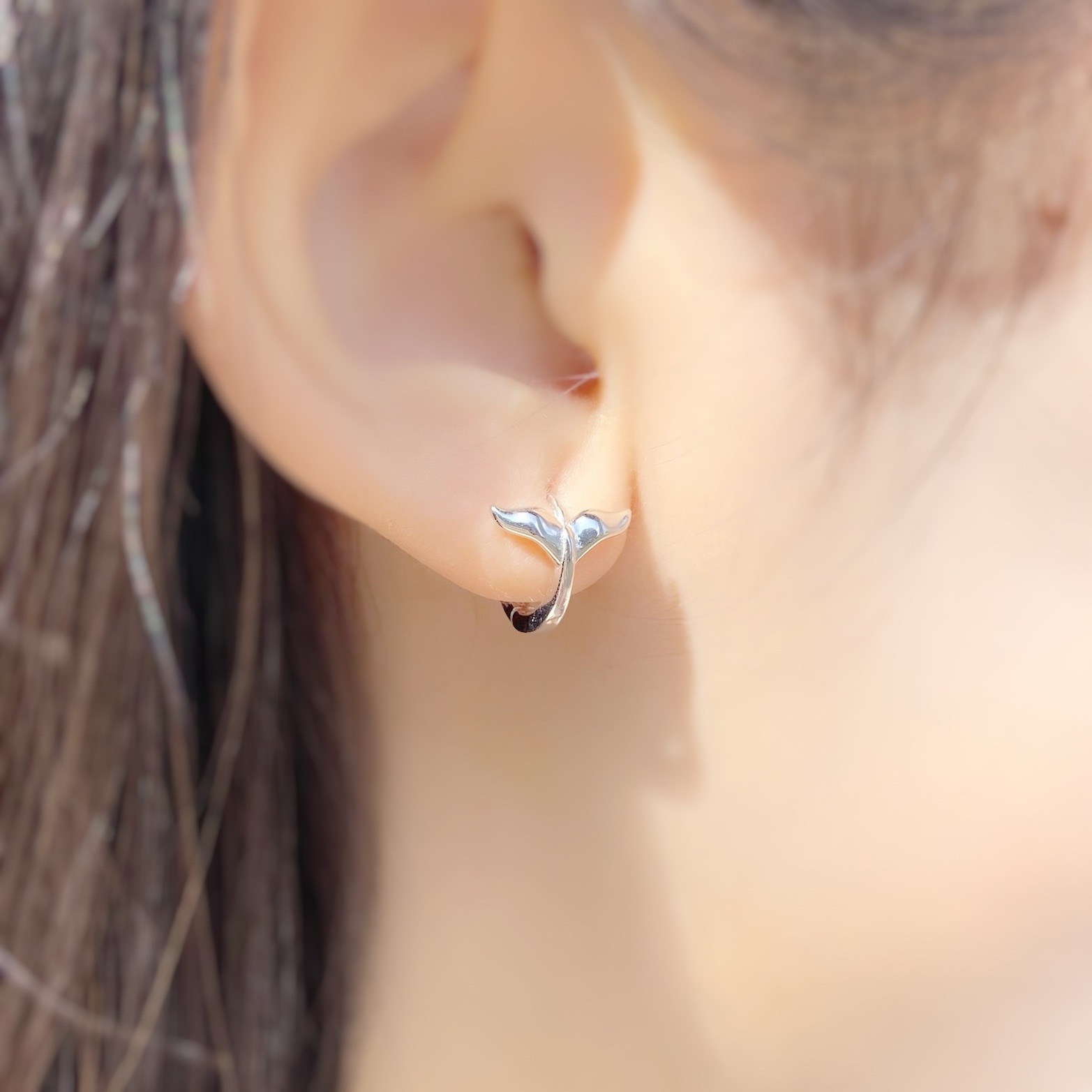 | 925 Silver・White Gold・Rose Gold |  Mermaid Earrings（Silver / Rose Gold） | EA0485 |