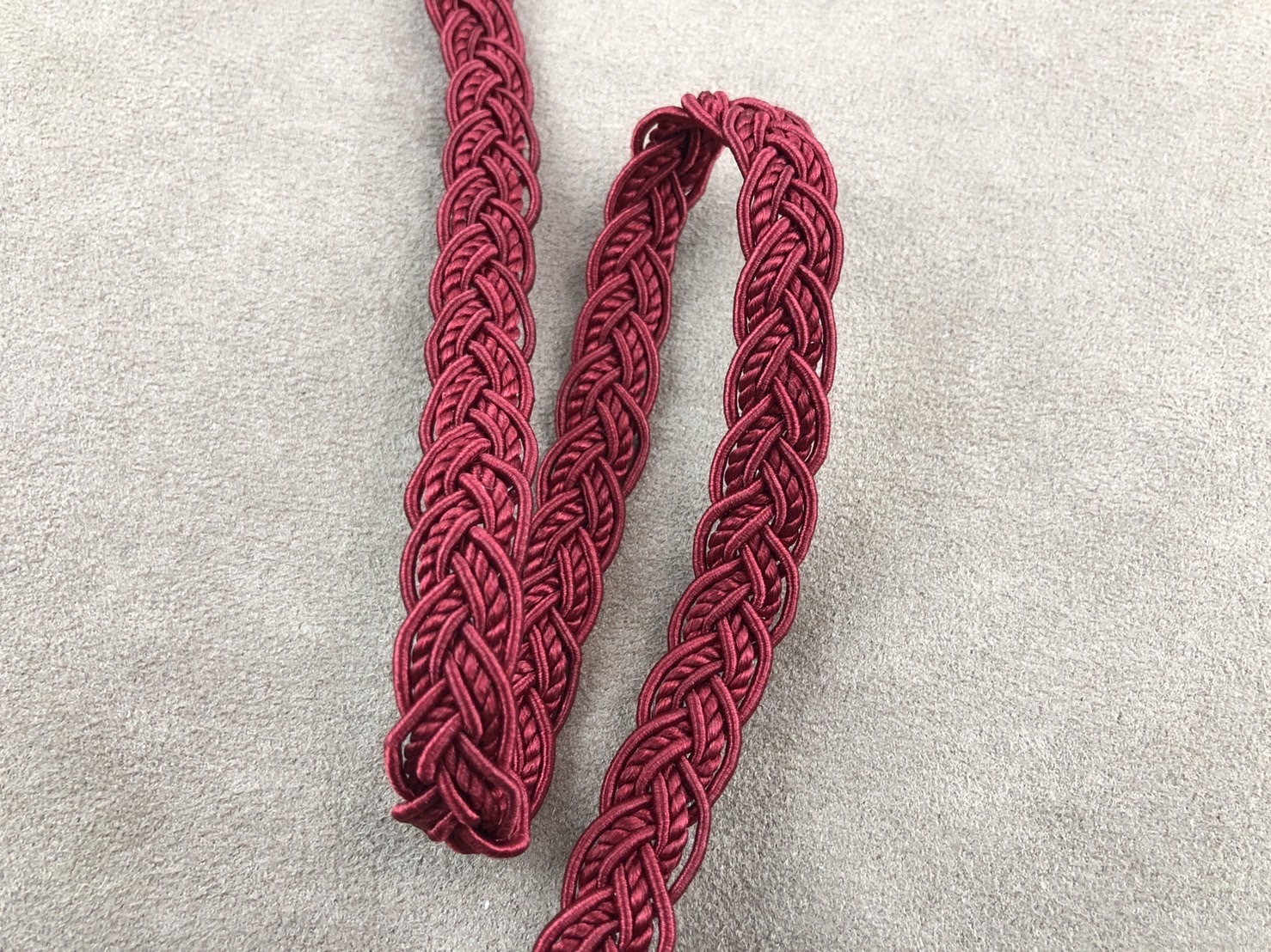 綢緞雙編式織帶/宮廷紅2.7碼/紐約進口