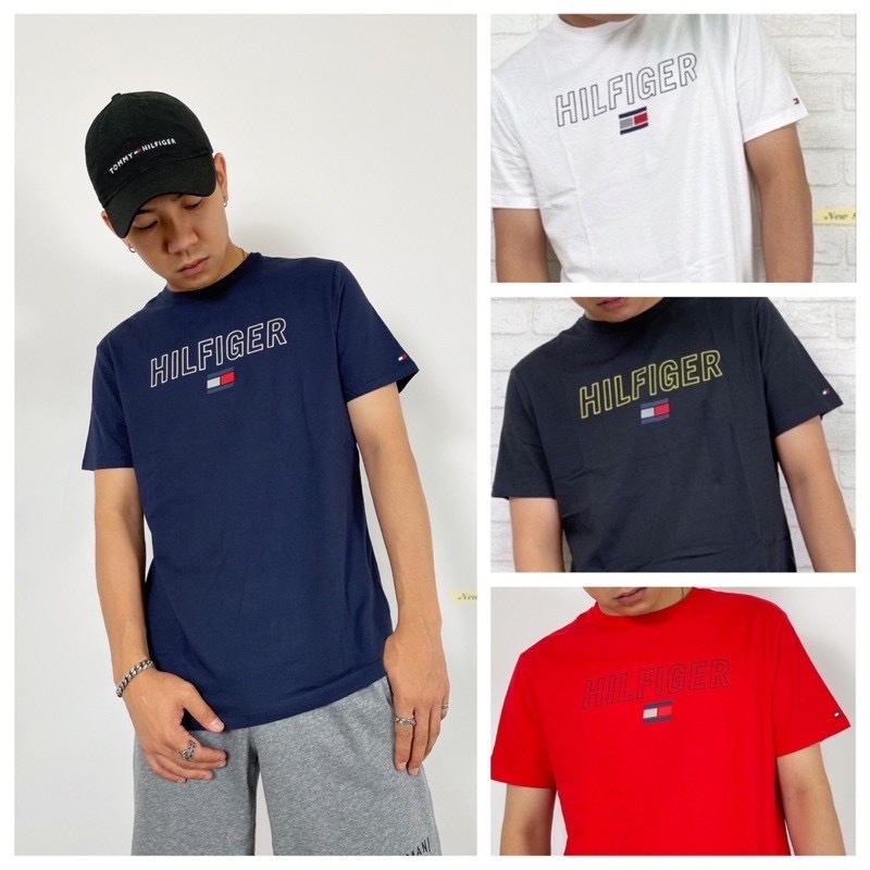 Tommy Hilfiger 簍空字母Logo 短袖T恤 短T