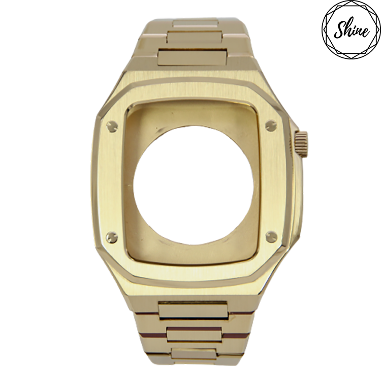 金色 44mm 不鏽鋼蘋果手錶配件